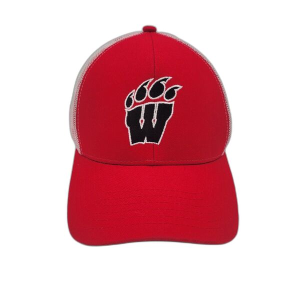 Wisconsin Badgers Embroidered Hat Cap Red OS - Picture 3 of 9